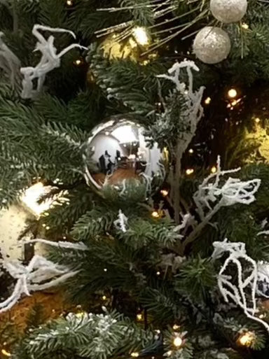 3" Silver Shiny Ball Ornament, 12 per Bag